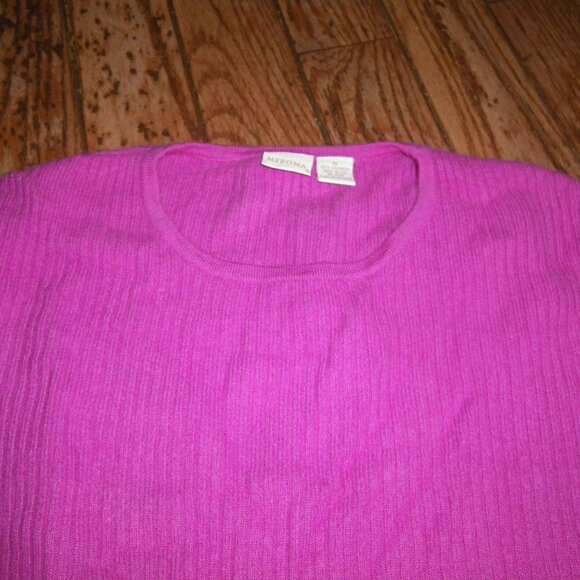 Women's 100% Cashmere Crew Neck Sweater - Picture 2 of 2